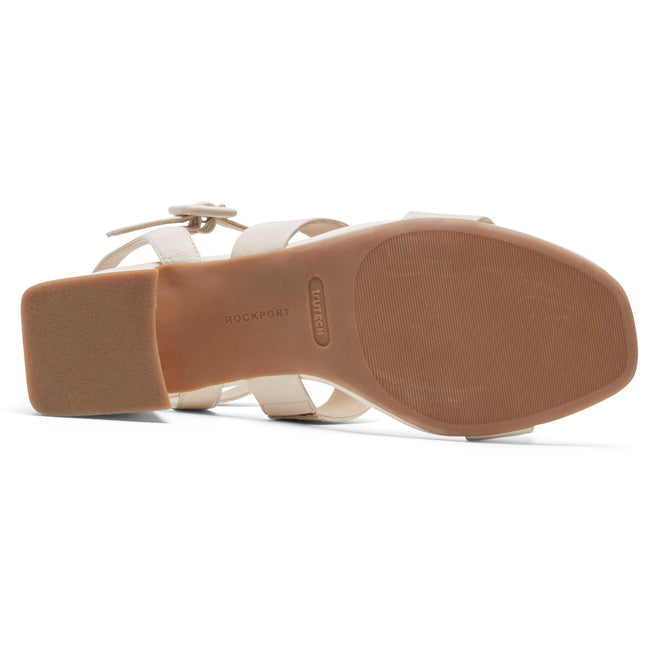 Women Rockport Farrah Strappy Heels Light Yellow | 7684-ASIJC