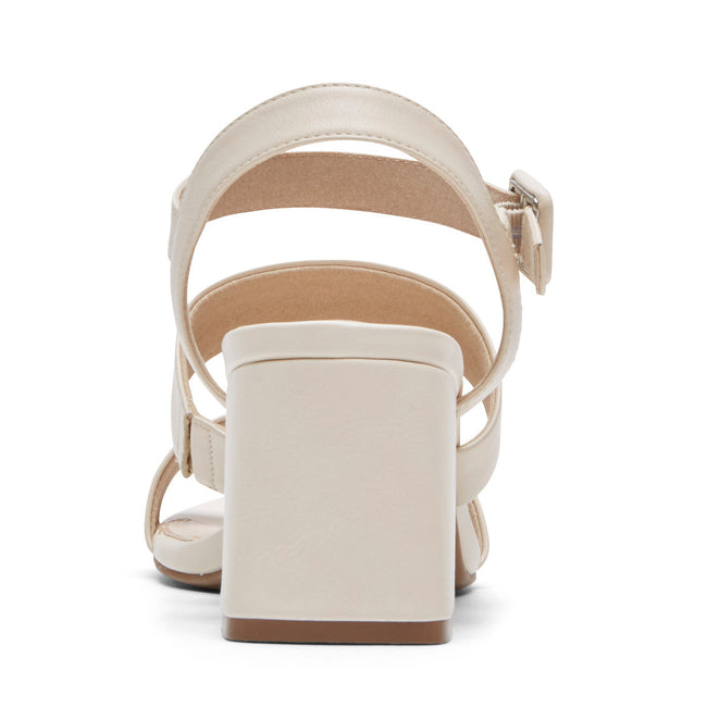 Women Rockport Farrah Strappy Heels Light Yellow | 7684-ASIJC