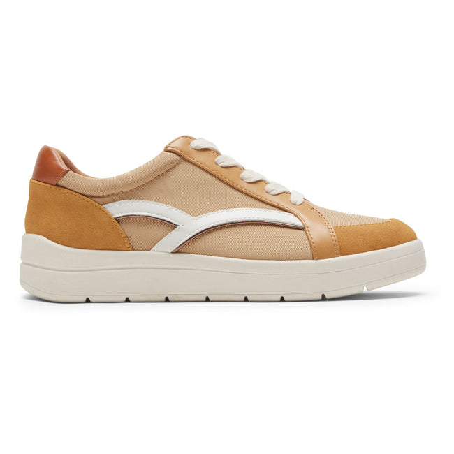 Women Rockport truFLEX Navya Retro Sneakers Mustard | 3275-QNDFY